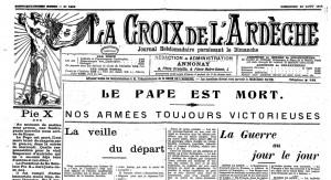 Croix de l’Ardèche 23/08/1914
